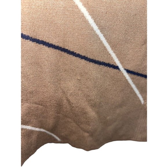 ALFANI Women's XL Mock-Neck Striped Sweater in Camel Tan - Picture 3 of 12